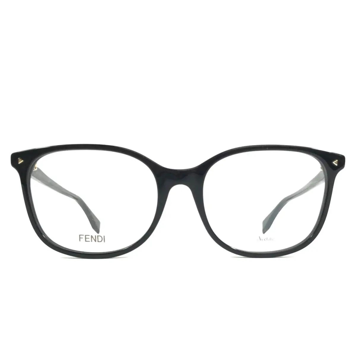 Fendi Eyeglasses Frames FF0387 807 Shiny Black Cat Eye Full Rim 53-18-140