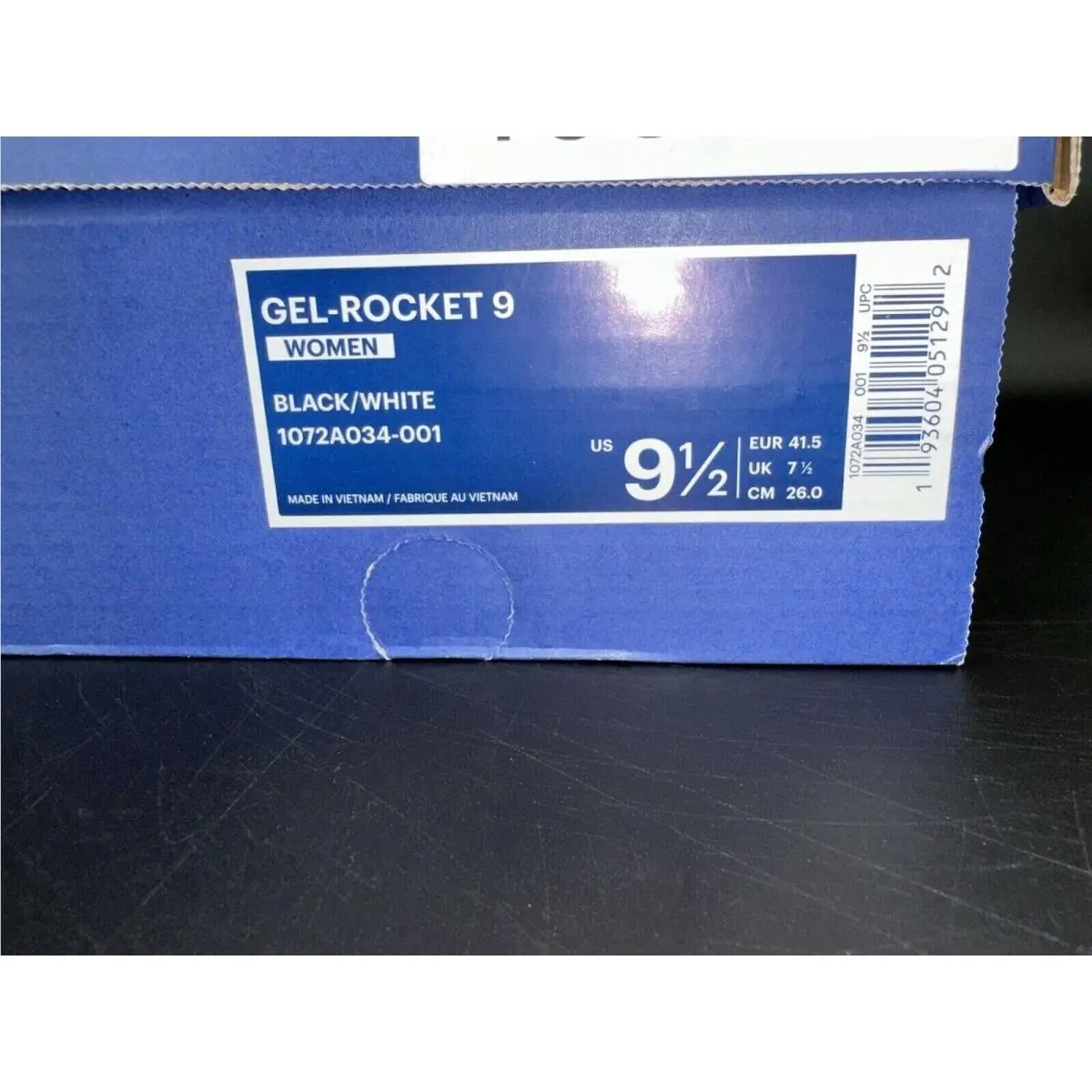 Asics shoes - ASICS GEL-Rocket 9 - 1072a031 - Black 0