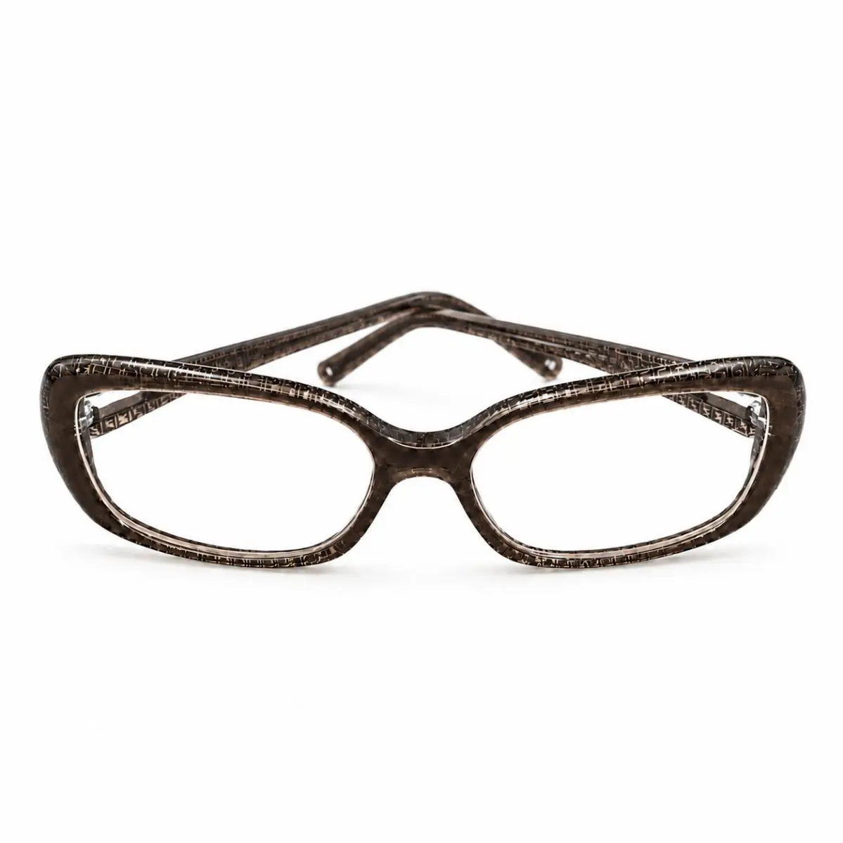 Fendi Eyeglasses Dark Brown Logo Fendi Print F931 312