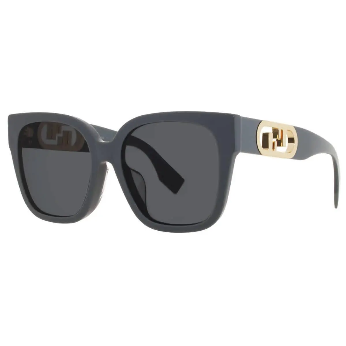Fendi Grey Square Ladies Sunglasses FE40063F 20A 55 FE40063F 20A 55