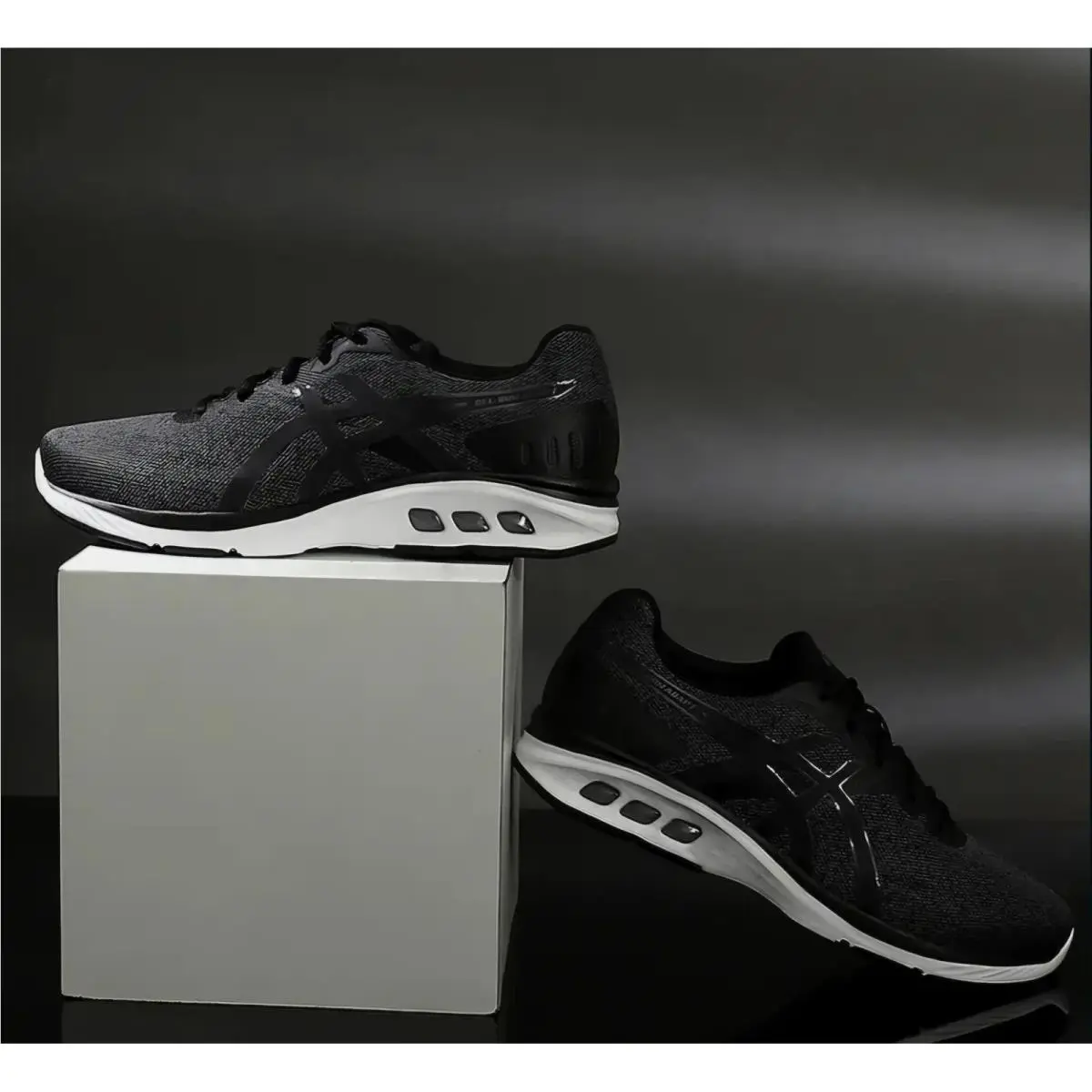 Asics Gel-runadapt Running Shoes Black Carrier Grey 1011B786 Mens Size 10