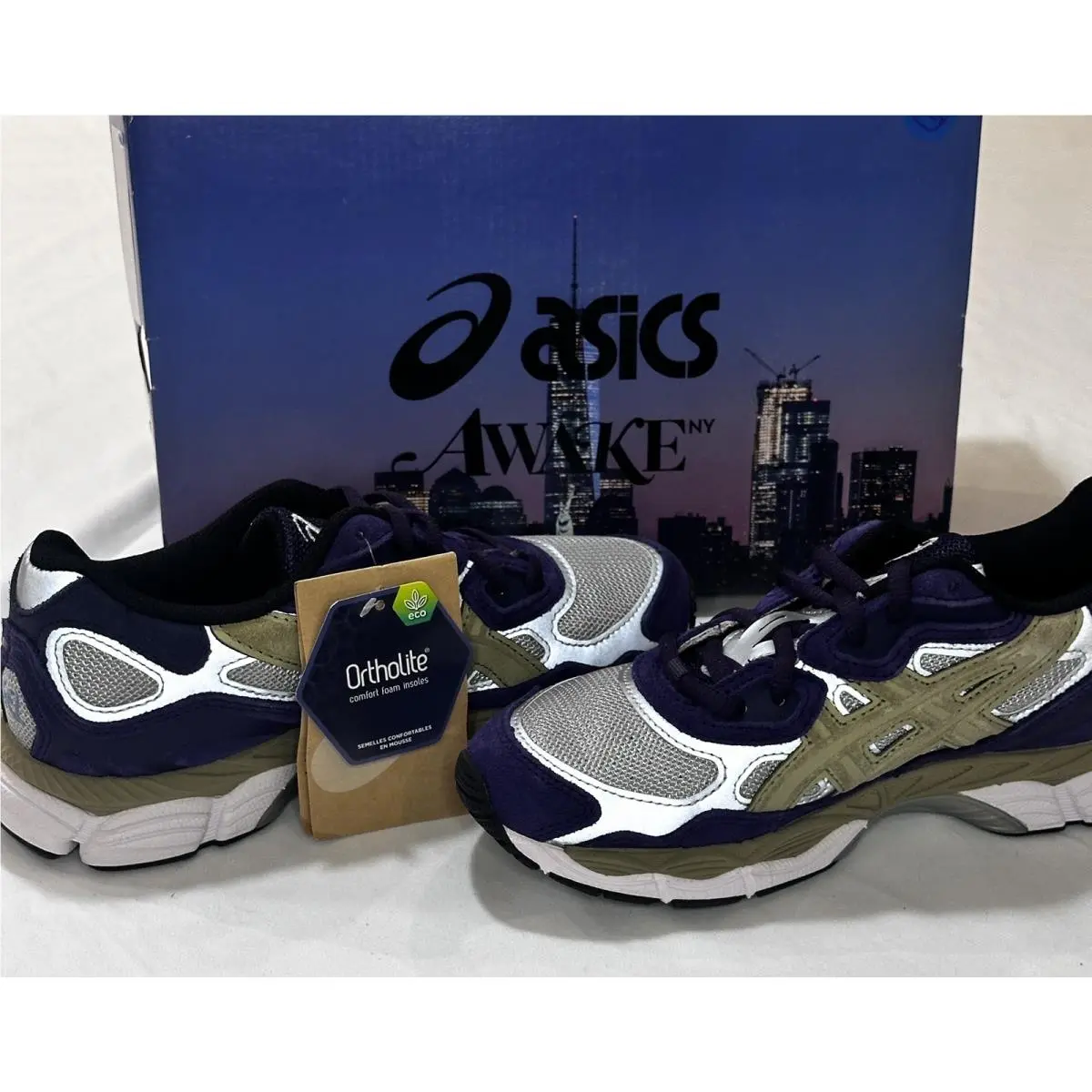 Asics X Awake NY Gel-nyc 1201A850-020 Gothic Grape Gel Sizes M 4 W 5.5 Ortholite