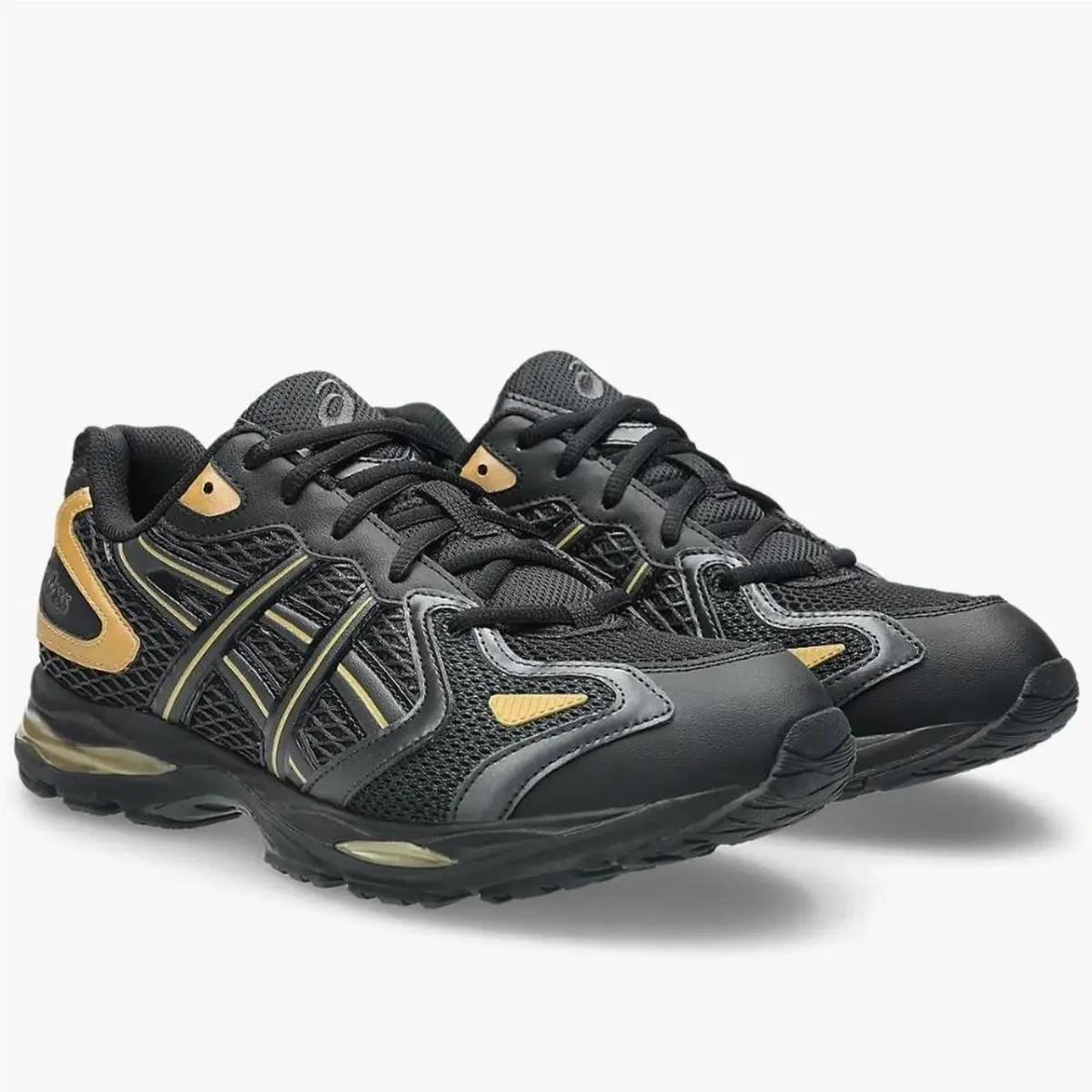 Asics Gel K1011 Mens Casual Shoes Black Pure Gold 1203A756-001 Sz 10.5