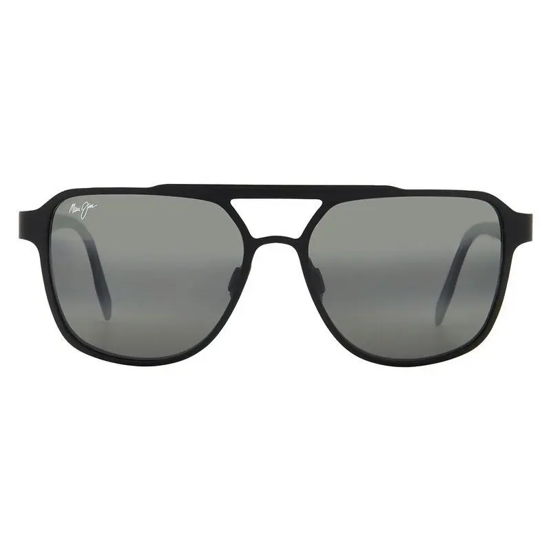 Maui Jim 2ND Reef Sunglasses MJ607-02 Matte Black/grey Lens 59-17-140