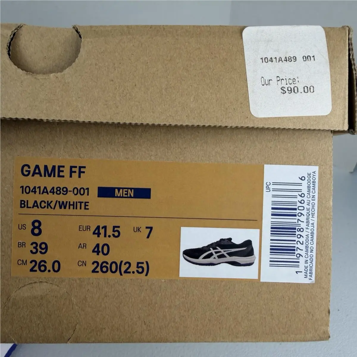 Asics shoes - GAME FF - GAME - 1041A489-001 - Black 8