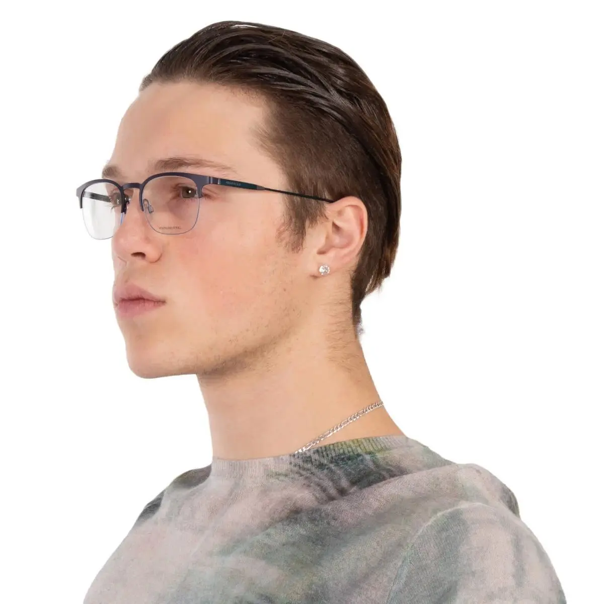Tommy Hilfiger Demo Rectangular Men`s Eyeglasses TH 1385 0QFY 50 TH 1385 0QFY 50