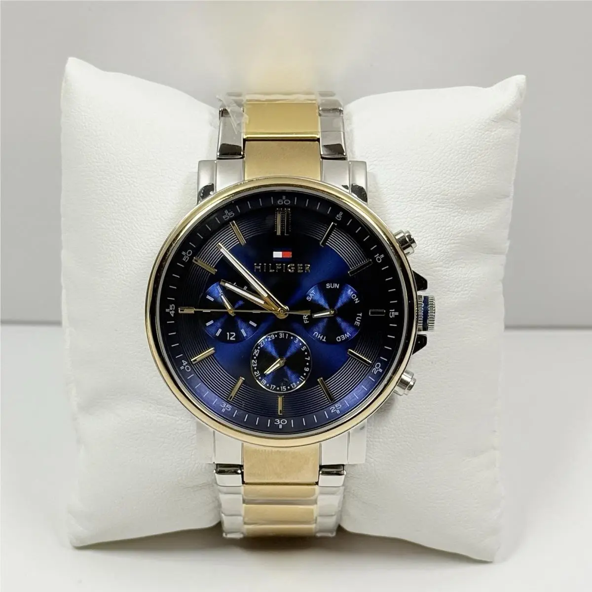 Tyson 1710710 Multifunction Blue Dial Two-tone Men’s Watch by Tommy Hilfiger