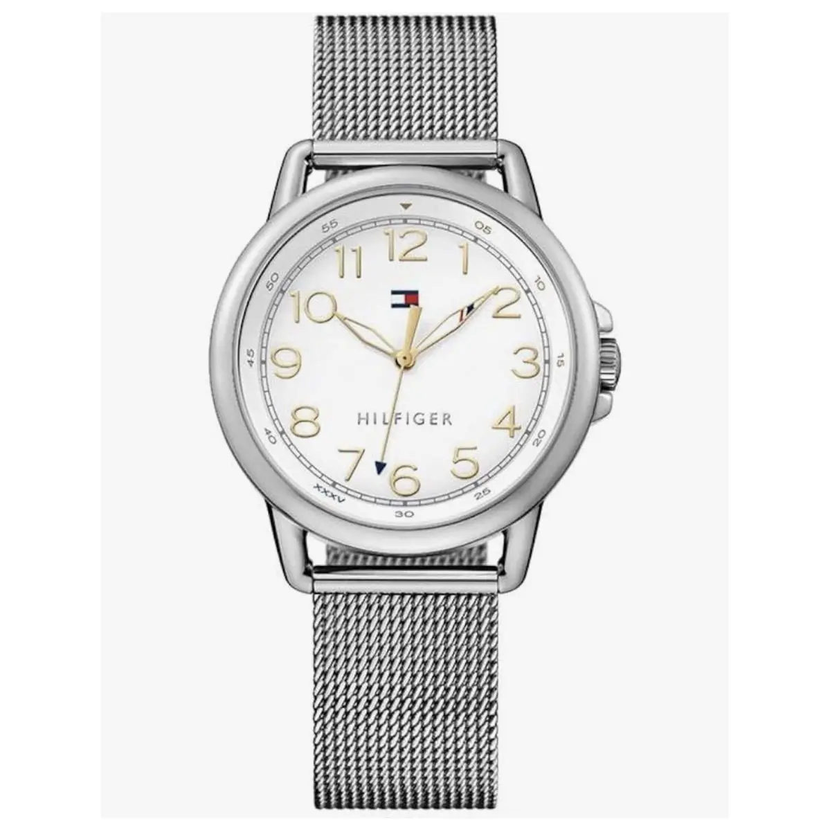 Women’s Watch Silver Band Gold Numbers 37mm 1781658 by Tommy Hilfiger