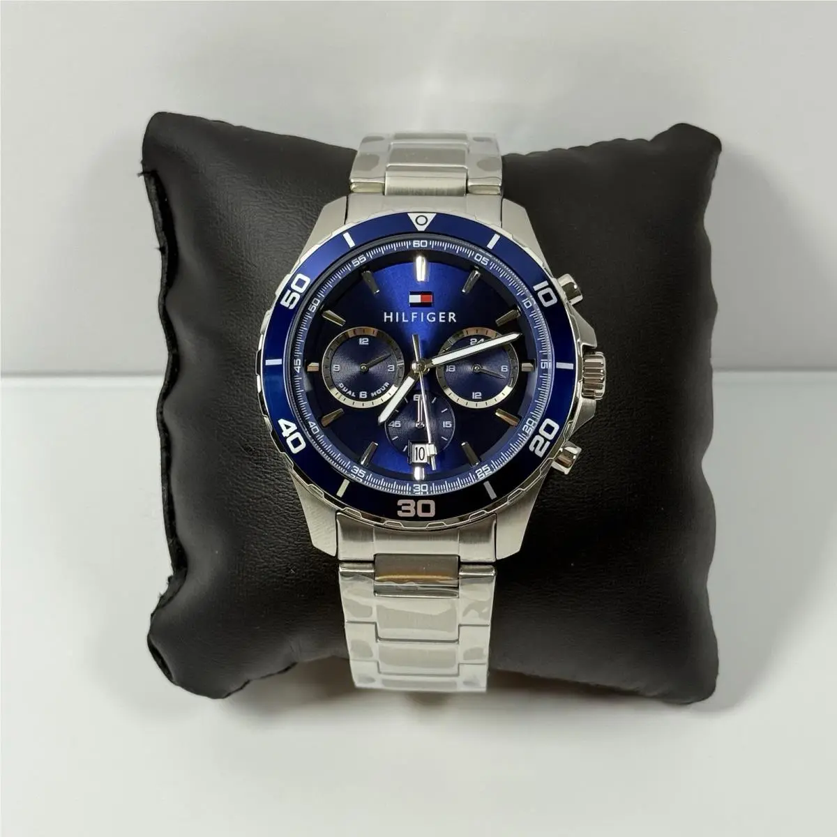 Jordan 1792094 Chronograph Blue Dial Stainless Steel Men’s Watch by Tommy Hilfiger
