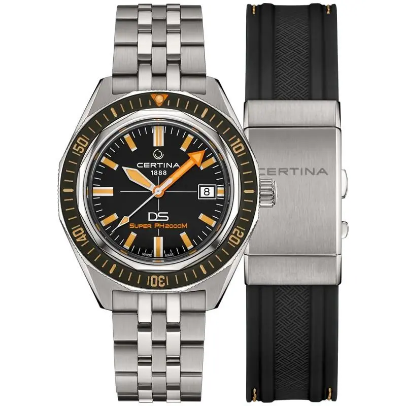 Certina DS Super PH2000M 43mm Black Dial Men`s Watch C0506074405102