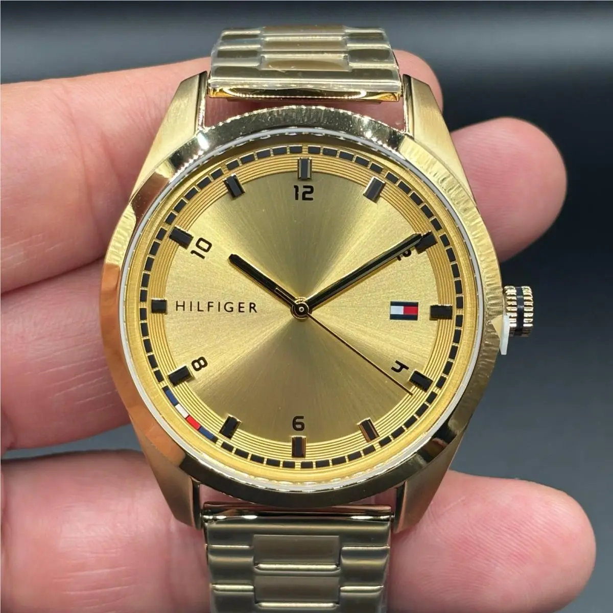 Griffin 1710457 Men’s 43mm Gold Stainless Steel Quartz Nibwt by Tommy Hilfiger