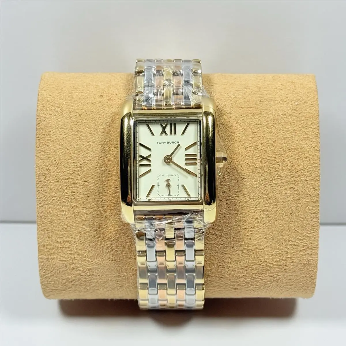 Eleanor TBW1078 Cream Dial Tri-color Tone Bracelet Women’s Watch by Tory Burch