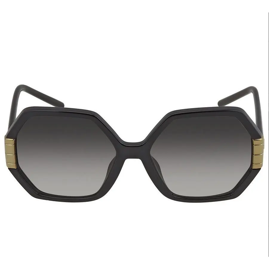 Stunning Elegant Geometric Tory Burch Women`s Sunglasses TY9062U Black Gold