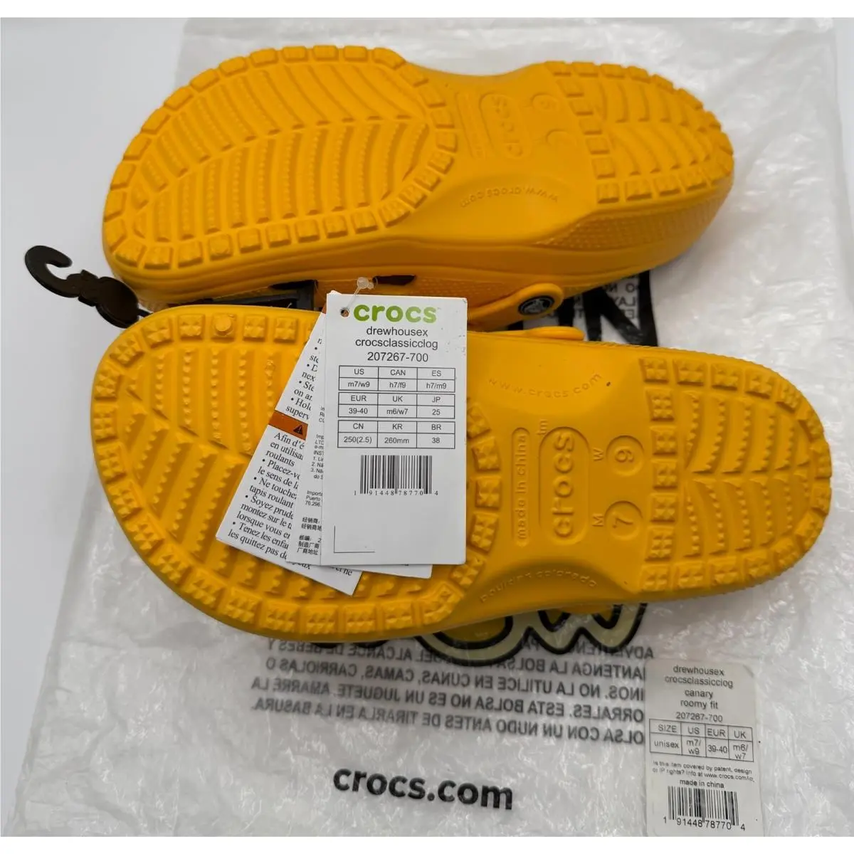 Crocs shoes - 207267700 - 207267-700 - Canary (UPC: 0191448787704) 2