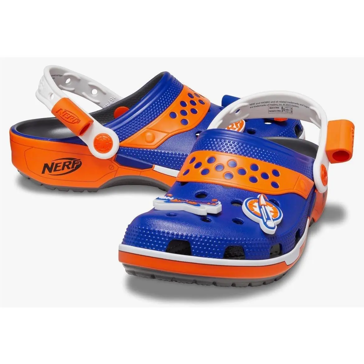 Crocs Classic Clogs Hasbro Nerf Blue/orange 209309-0DA Unisex Size M9/W11