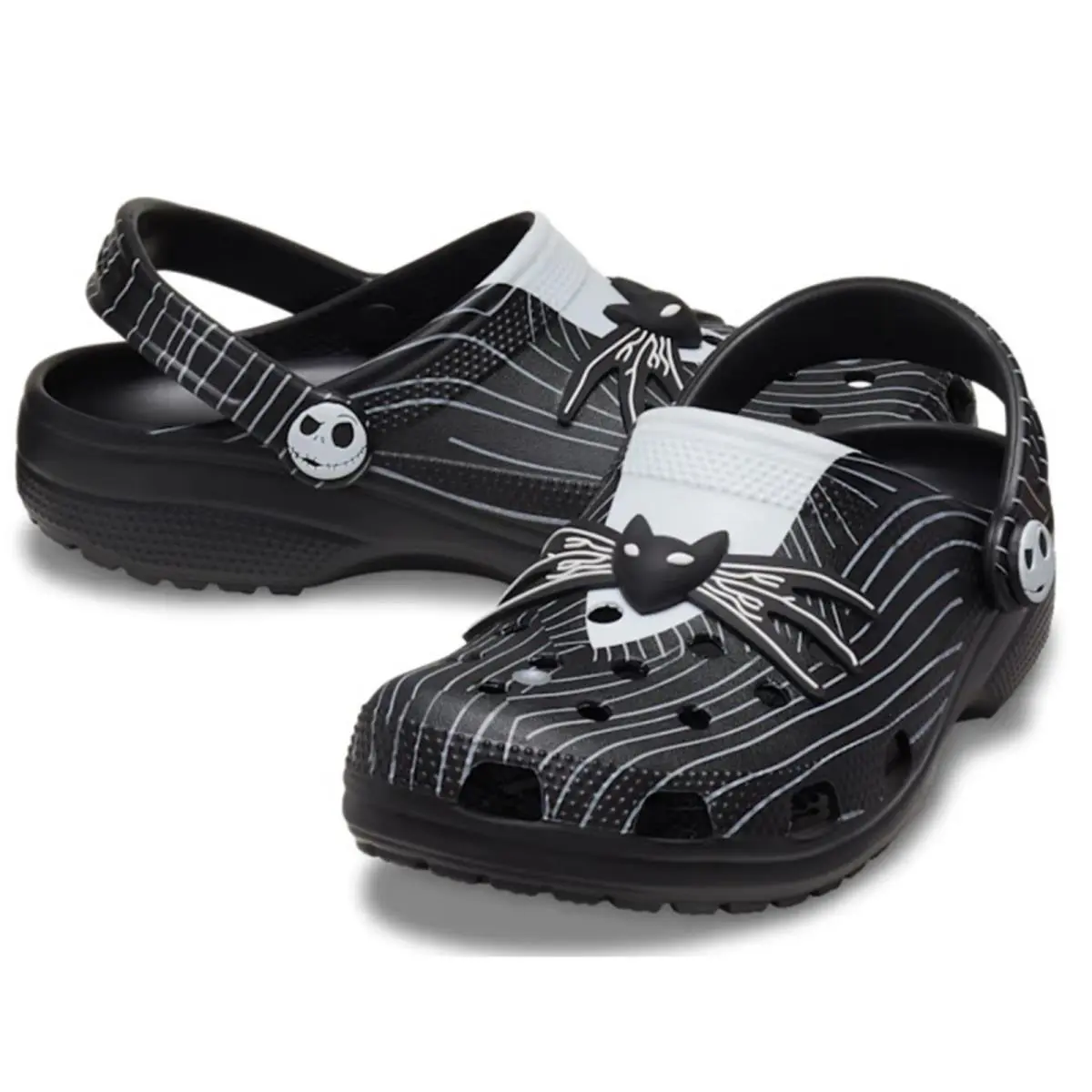 Crocs Classic Clog Mens 11 Jack Skellington Nightmare Before Christmas Black