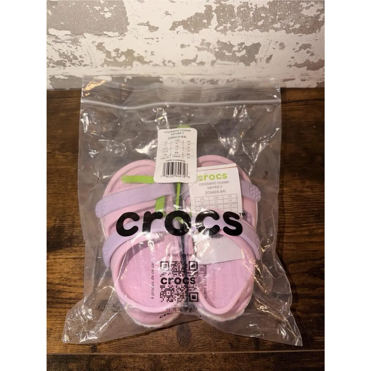 Crocs Crocband Cruiser Sandal Kids Size US c7 - Pink