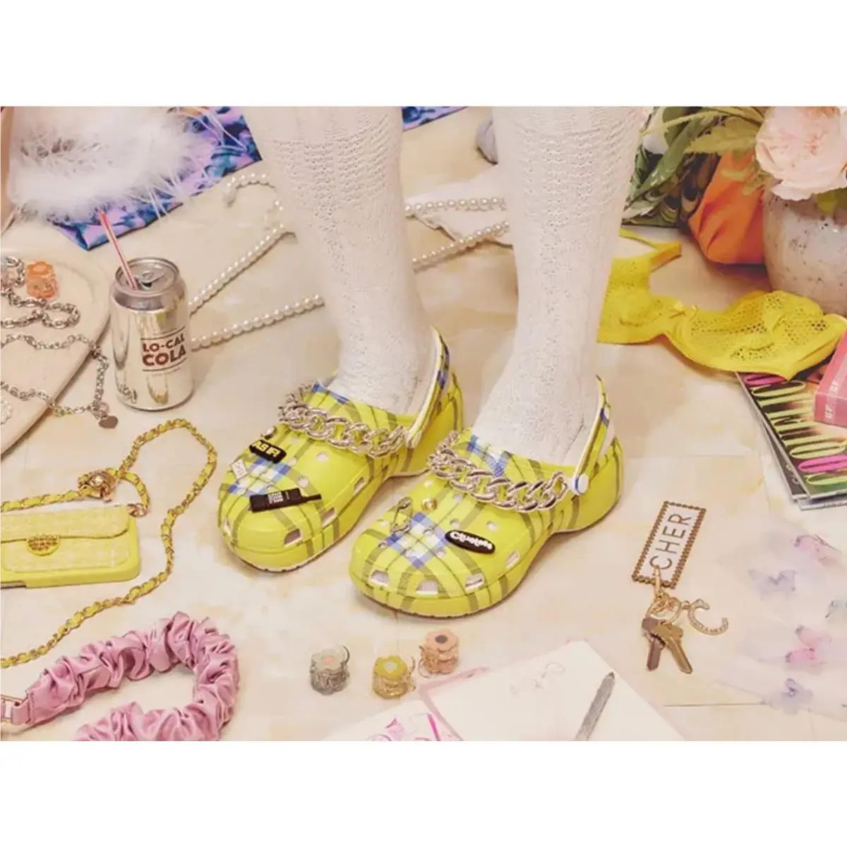 Crocs shoes - Classic Clueless Platform Clog - Classic Clueless Platform Clog - Yellow 12