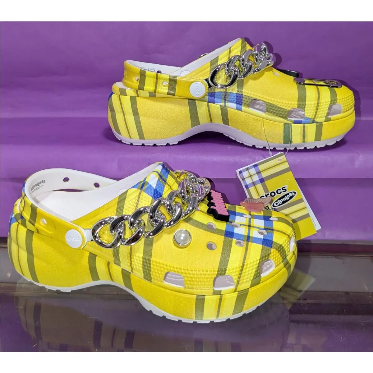 Crocs shoes - Classic Clueless Platform Clog - Classic Clueless Platform Clog - Yellow 4
