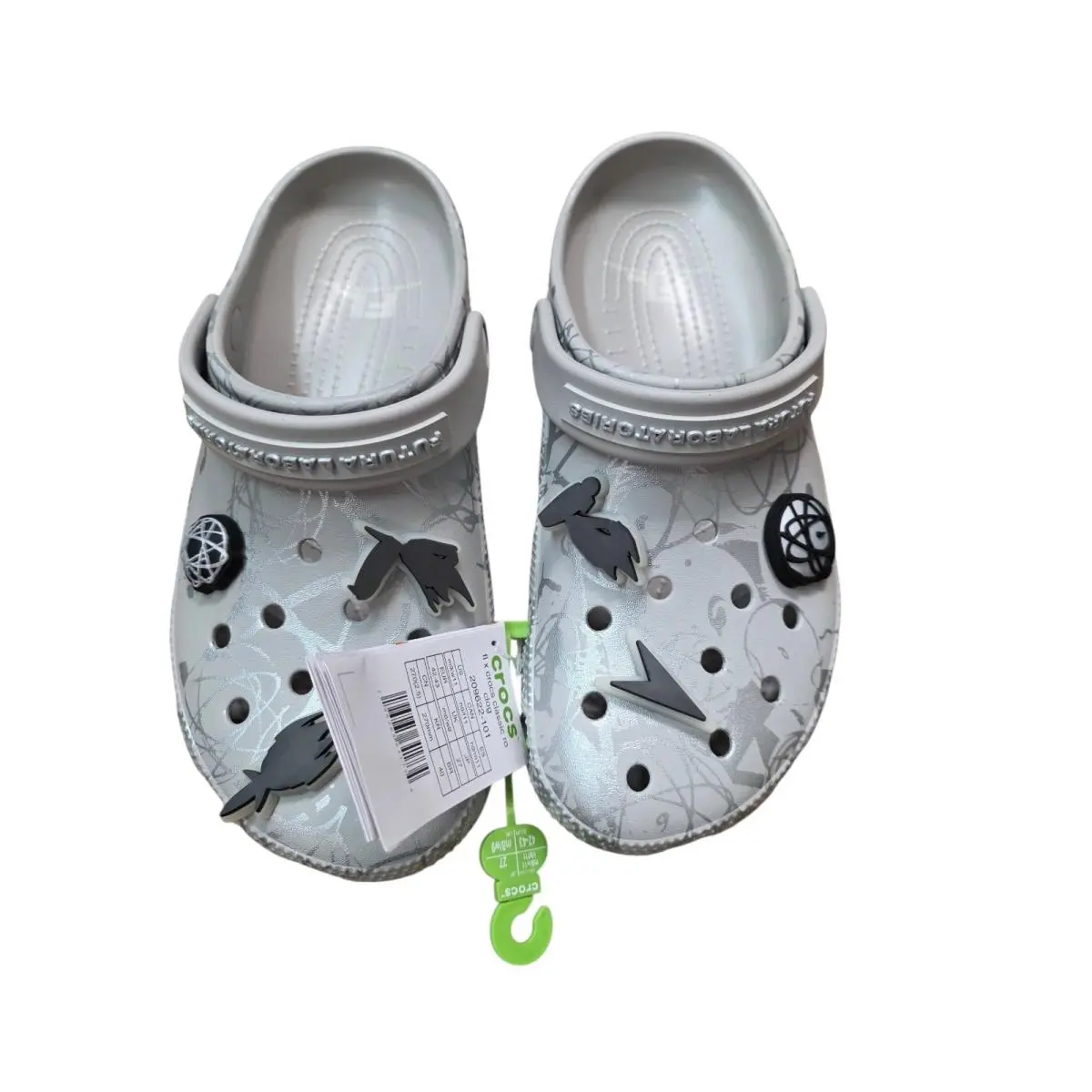 Futura Laboratories x Crocs Classic Clog - Pearl White Size Men 9 Women 11