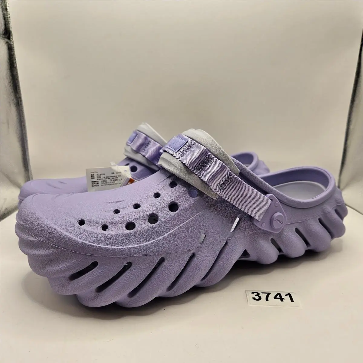 Crocs Echo Men`s 12 Clog Mystic Purple Slip ON Casual Sandal 207937-5BN