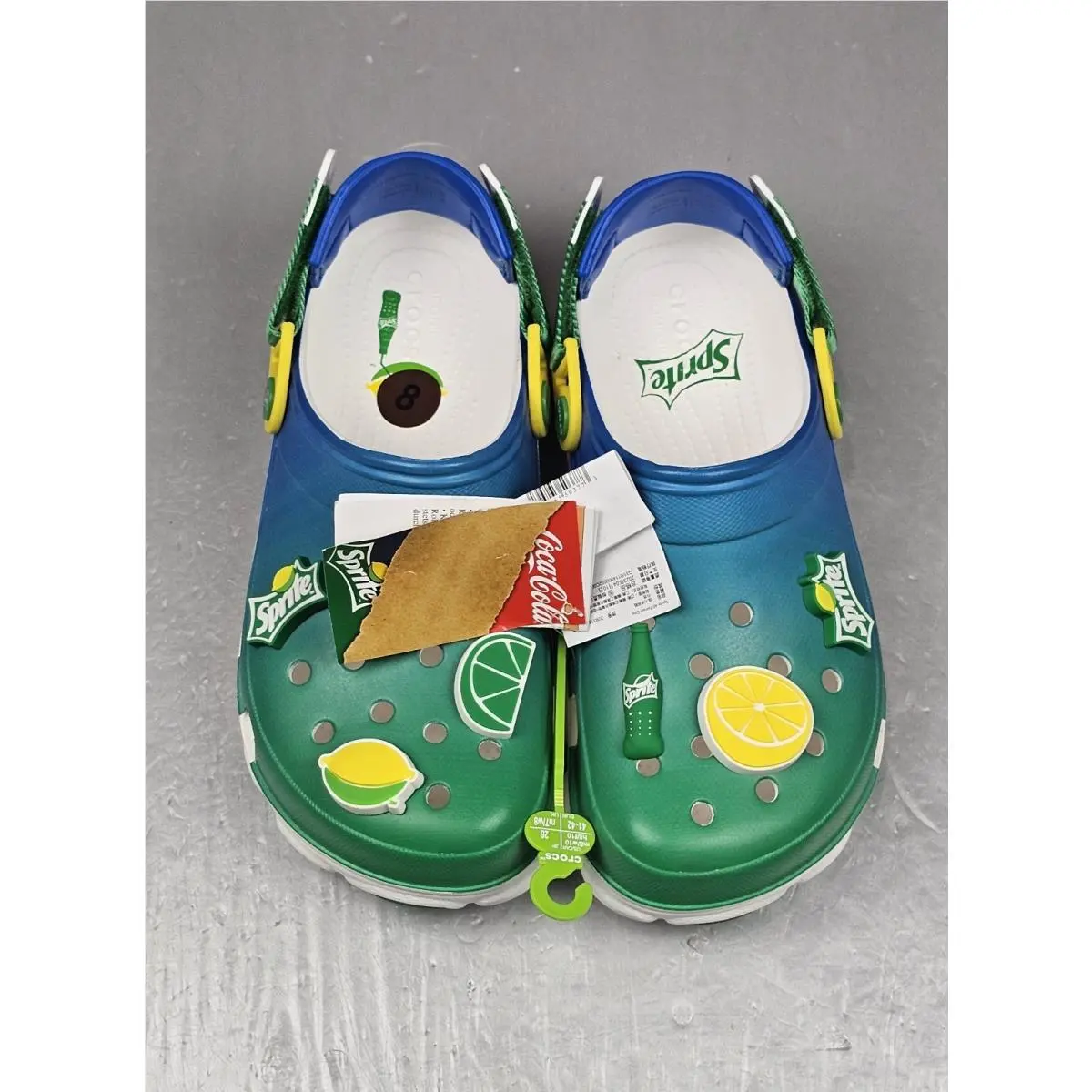 Crocs X Sprite All Terrain Clogs Mens 8 Womens 10 Green 209313-100