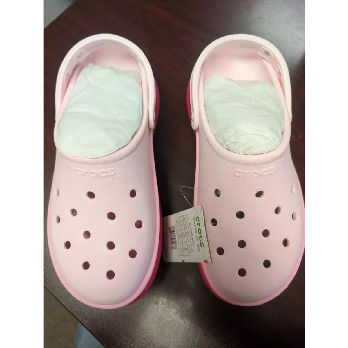 Crocs Classic Stacked Clog - Dragon Fruit Unisex M 7/W 9 Size