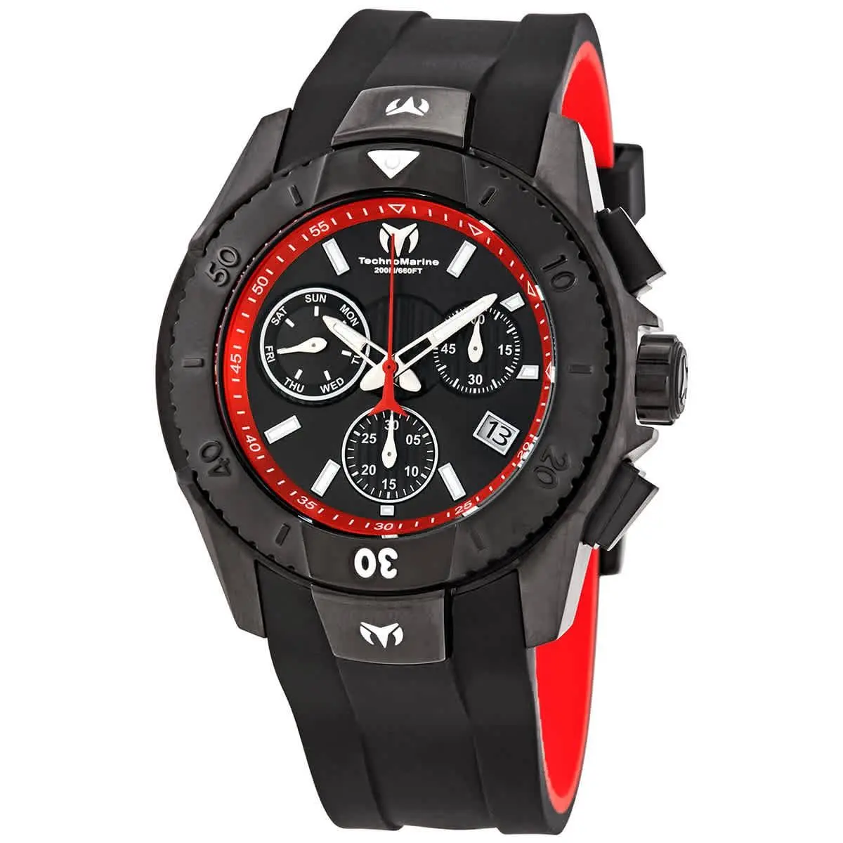 Technomarine UF6 Chronograph Quartz Black Dial Men`s Watch TM-616002 by TechnoMarine
