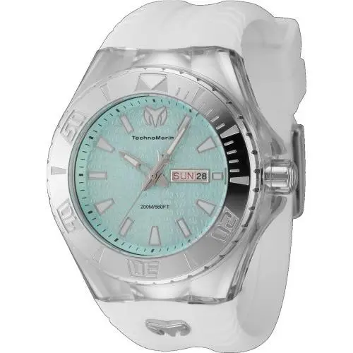 Technomarine Men`s TM-122010 Cruise Quartz 3 Hand Turquoise Dial Watch