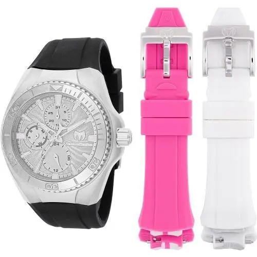 Technomarine Women`s TM-124020 Cruise Quartz Chronograph Silver Dial Watch by TechnoMarine