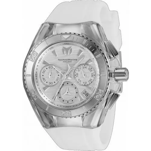 Technomarine Women`s TM-120033 Cruise Quartz Chronograph Silver Dial Watch
