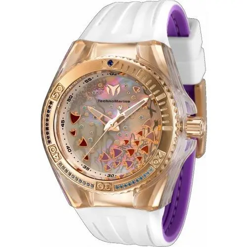 Technomarine Women`s TM-119021 Cruise Quartz 3 Hand White Dial Watch by TechnoMarine