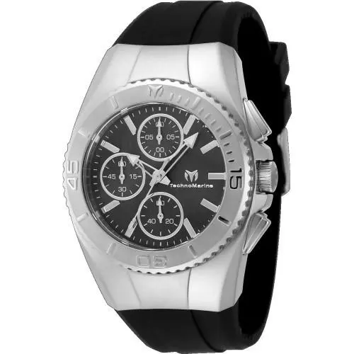 Technomarine Women`s TM-124033 Cruise Quartz Chronograph Black Dial Watch by TechnoMarine