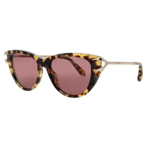 RC SRC031 0777 Sunglasses Havana Frame Purple Lenses 55 mm by Roberto Cavalli