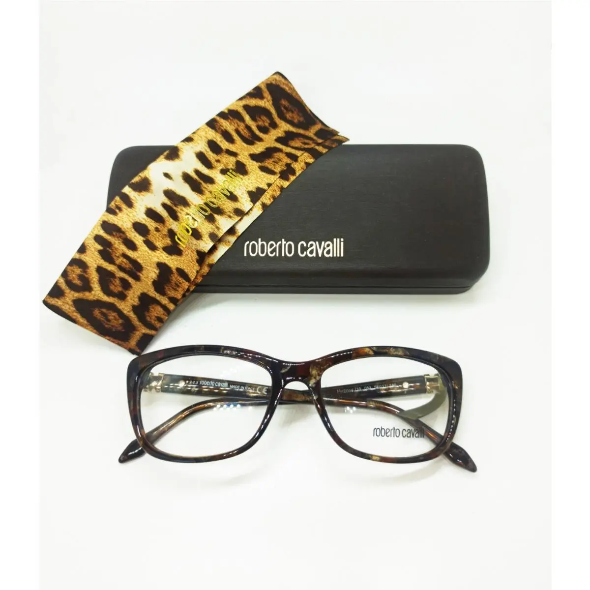 Roberto Cavalli Martinica RC715 050 54 Tortoise Shell Eyeglasses RX