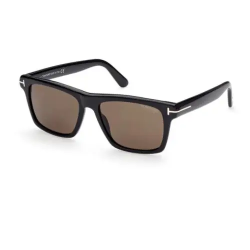 Tom Ford 906 Sunglasses Black Frame/brown Polarized Lens