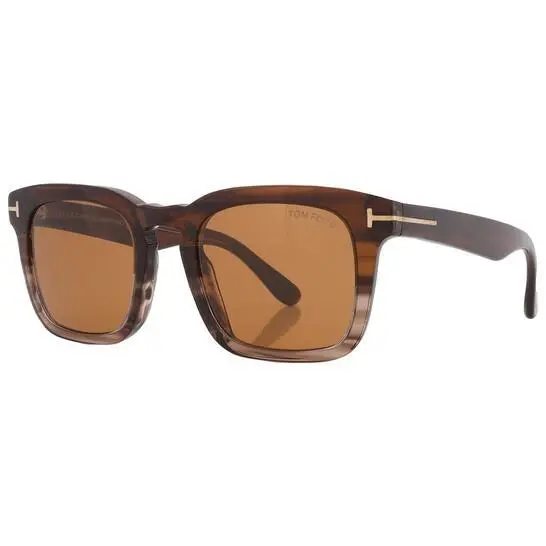 Dax Brown Square Men`s Sunglasses FT0751 55E by Tom Ford