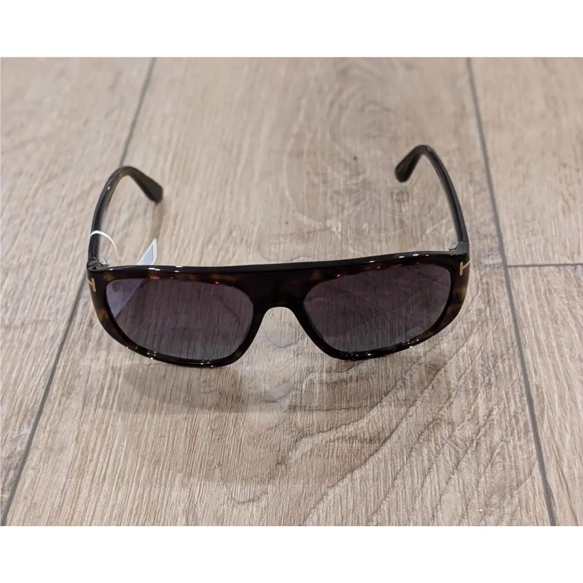 Mens Tom Ford 58mm Pilot Sunglasses Dark Havana/gradient Smoke