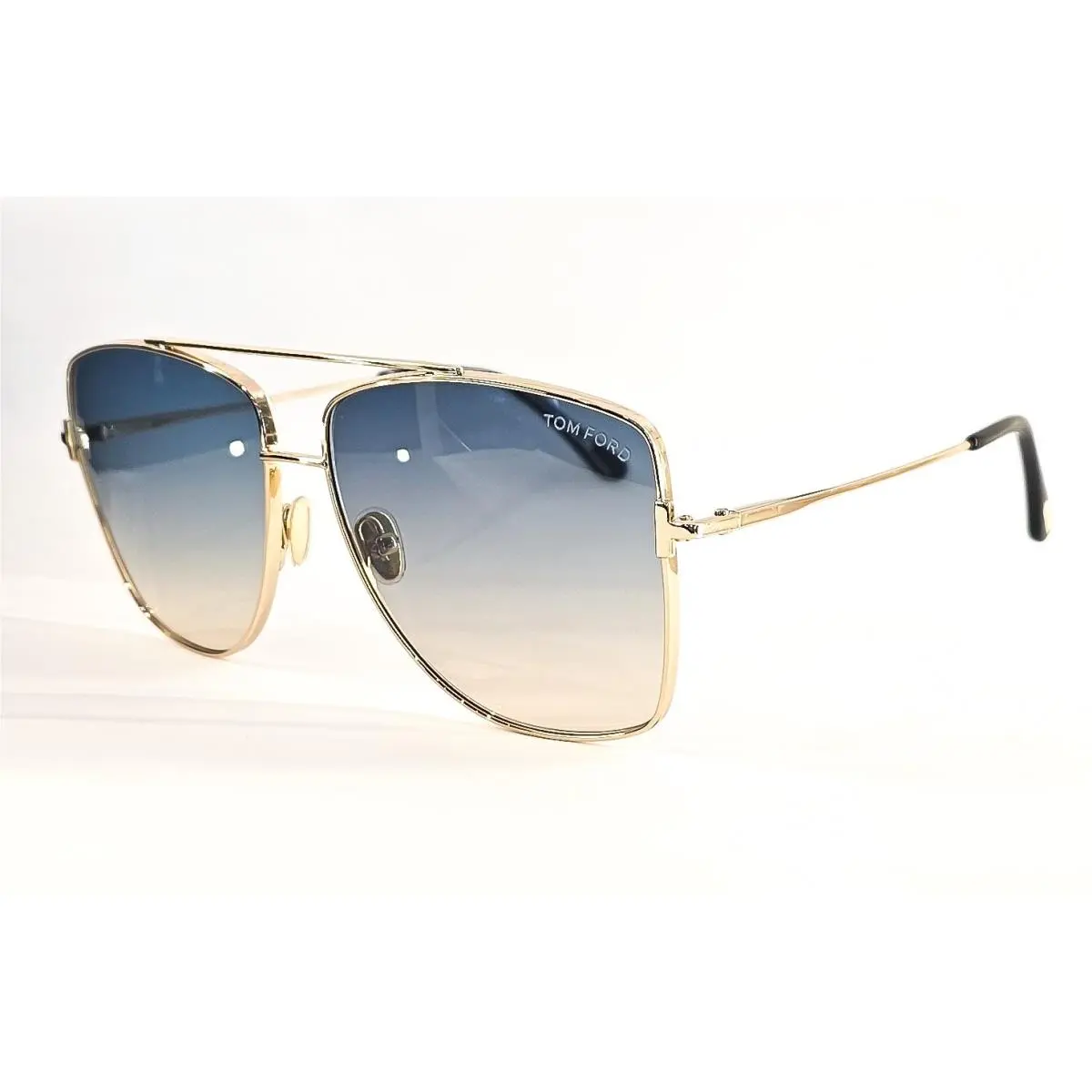 TF 0838 Reggie Sunglasses 28W Gold / Blue Gradient 61 by Tom Ford