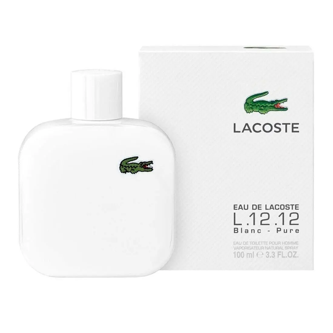 Eau de  L.12.12 Blanc Pure 3.3oz Edt For Men by Lacoste