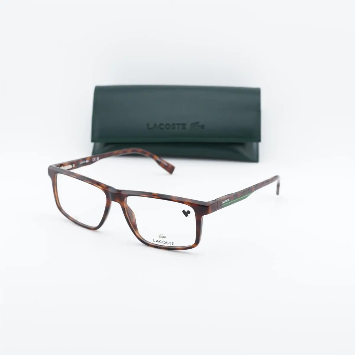 L2959 214 Havana 55mm Eyeglasses by Lacoste