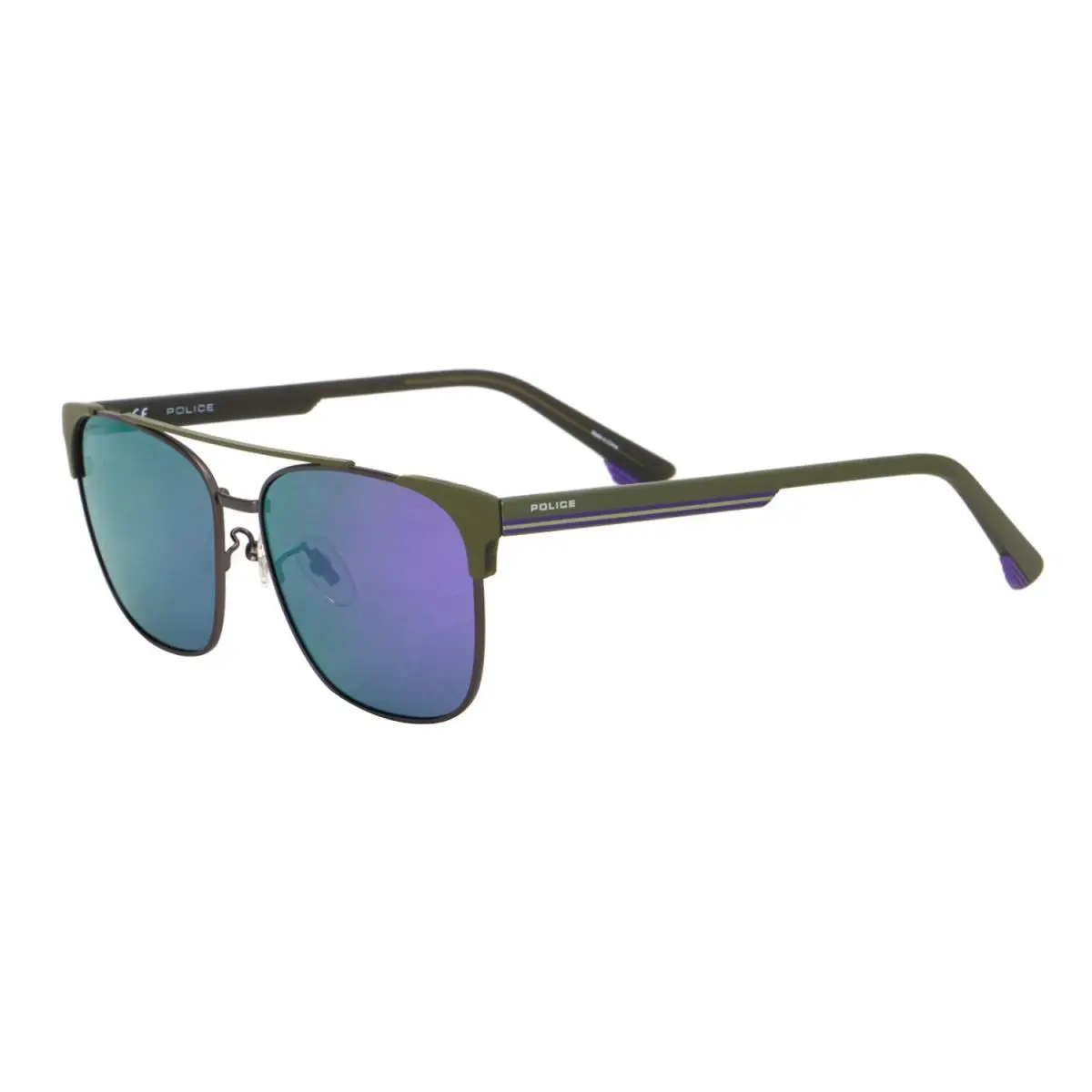 Trendy Sporty Modern Police Unisex Sunglasses SPL574-S69V Multi Color