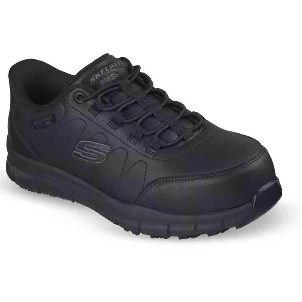 Woman`s Shoes Skechers Work Nampa Alloy Safety Toe Slip-on