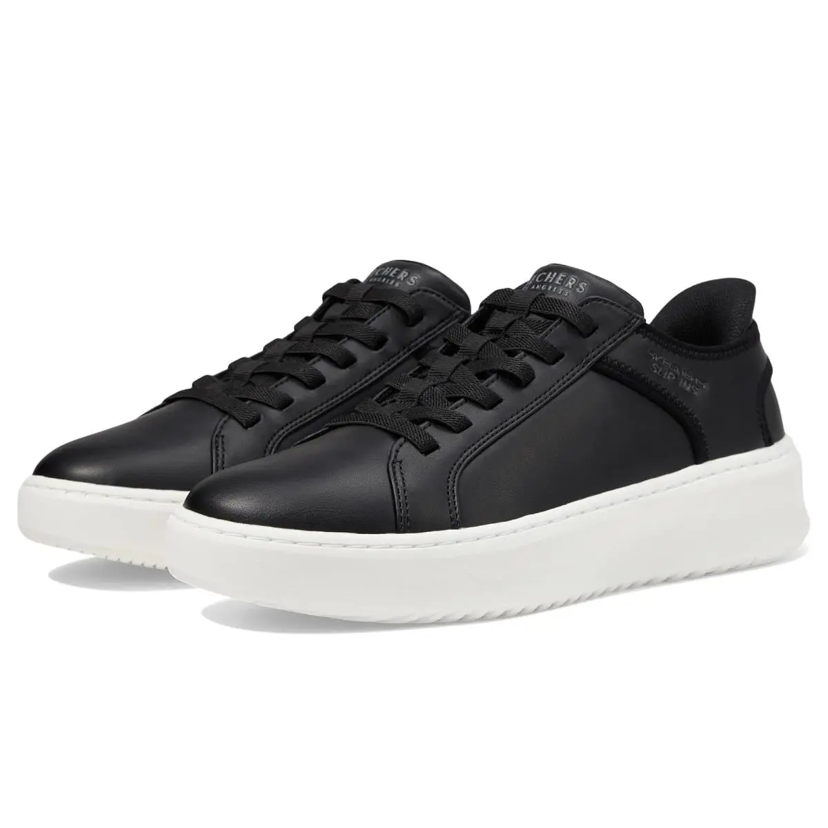 Man`s Shoes Skechers Court Break - Double Vented Hands Free Slip-ins