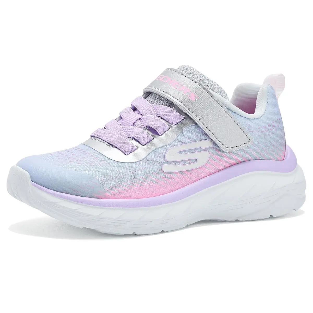 Girl`s Shoes  Kids Boundless - Color Blitz 303599L Little Kid/big Kid Grey/Multi by Skechers