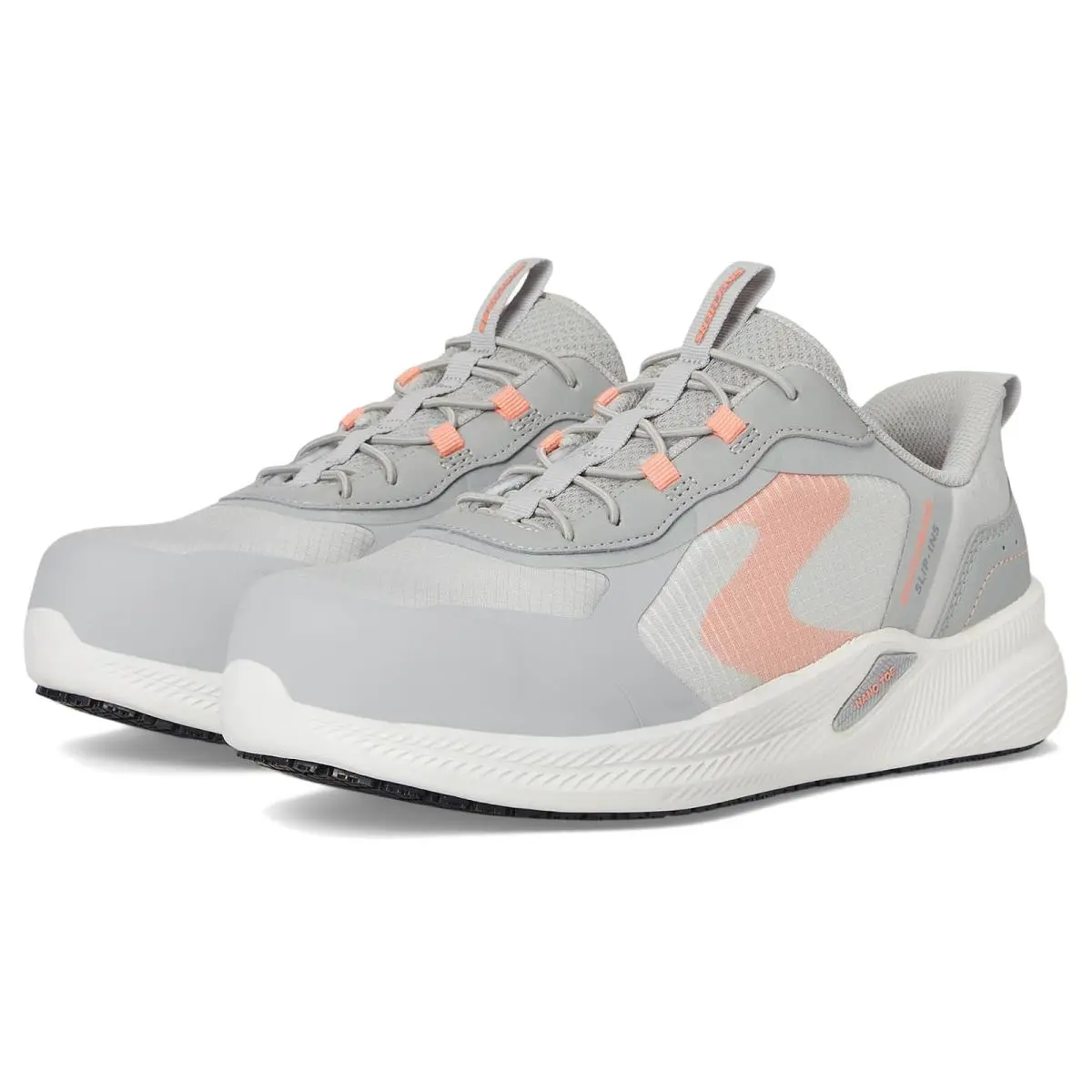 Woman`s Shoes  Work Carbix - Yunia Carbon Nano Comp Toe Grey by Skechers