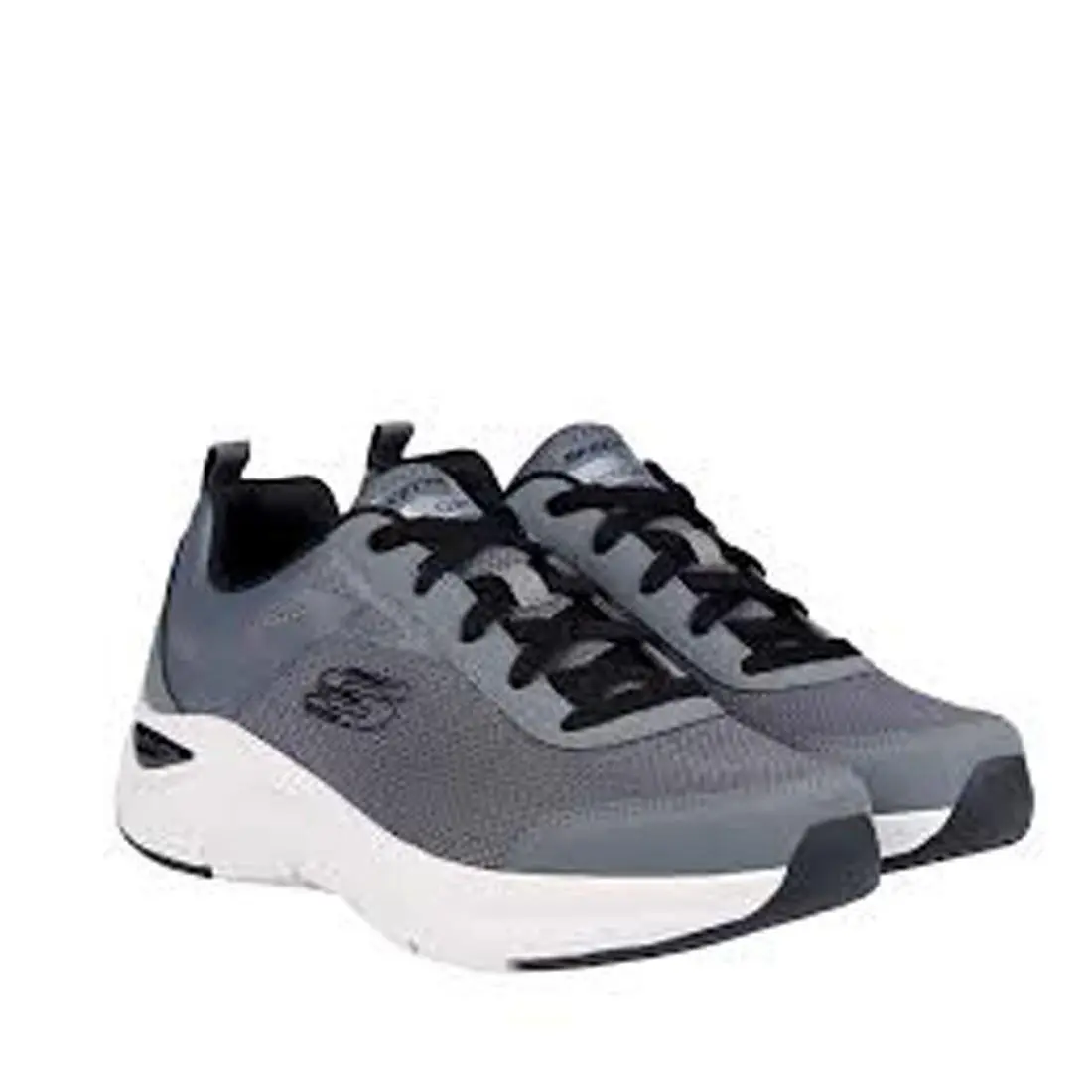 Skechers Arch Comfort Athletic Shoes Charcoal Gray Black 16909-CCBK Men`s Bo