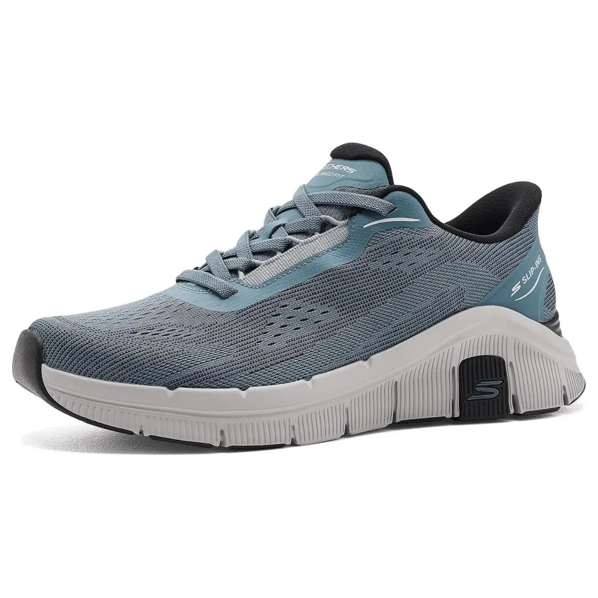 Man`s Shoes  Relaxed Fit Flex Zayder Hands-free Slip Slate by Skechers