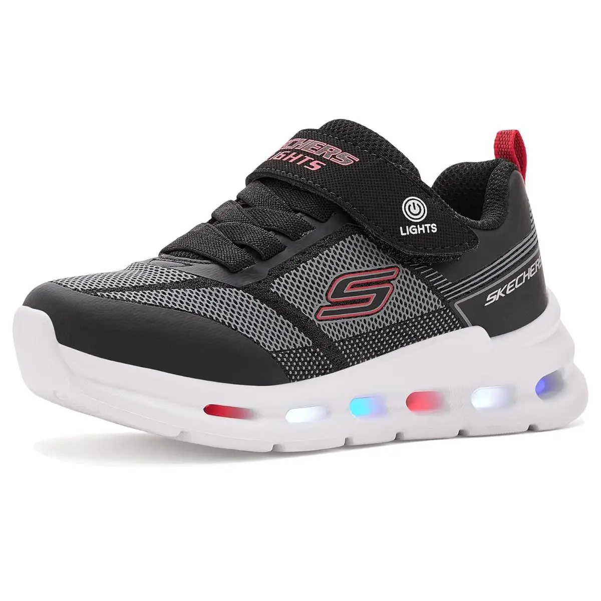 Boy`s Shoes Skechers Kids Glide-step Lights 400240L Little Kid/big Kid