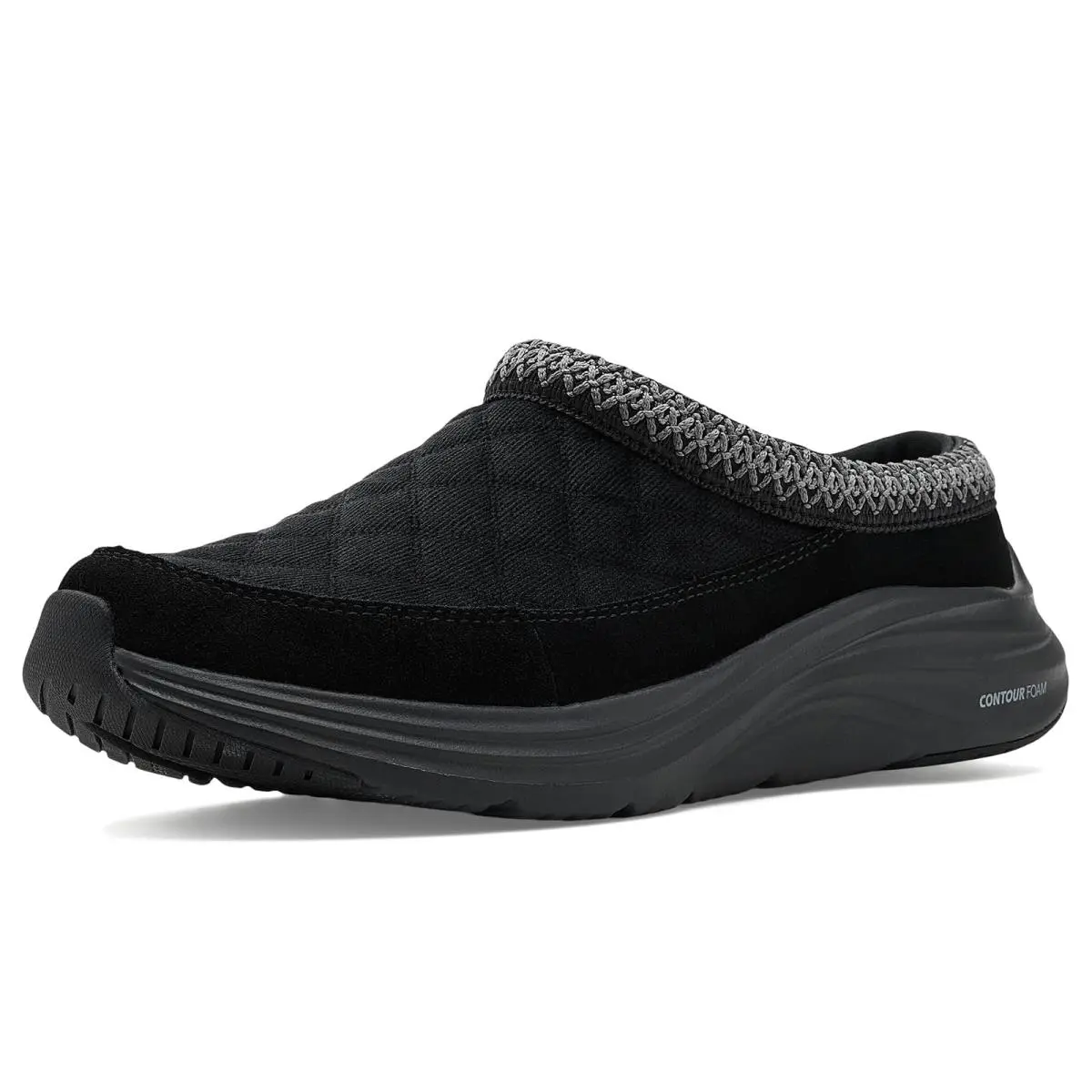 Man`s Sneakers Athletic Shoes Skechers Contour Foam Cozy Fit Mules